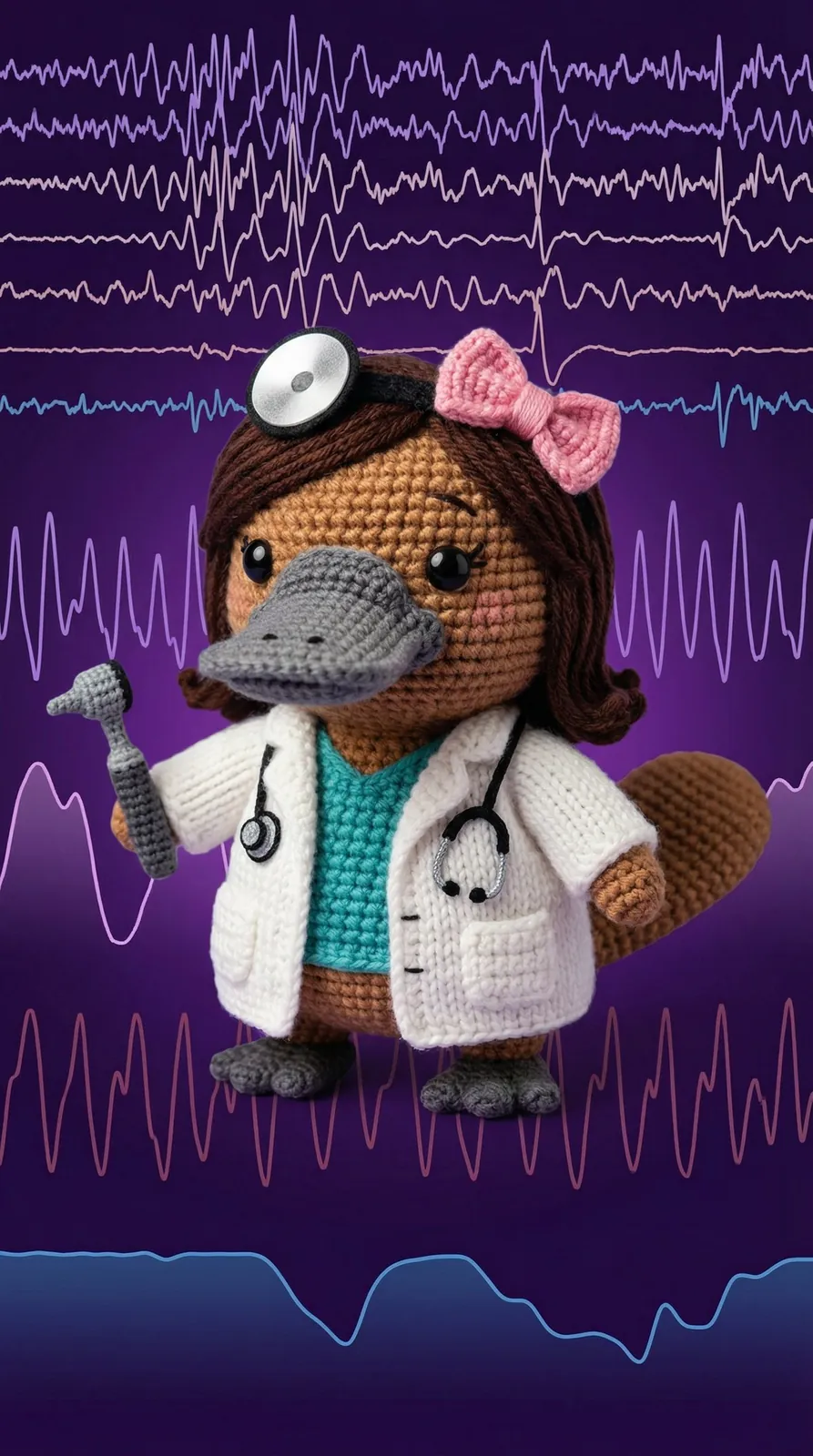 Dra. Paty Mireles ilustración con ondas cerebrales del sueño